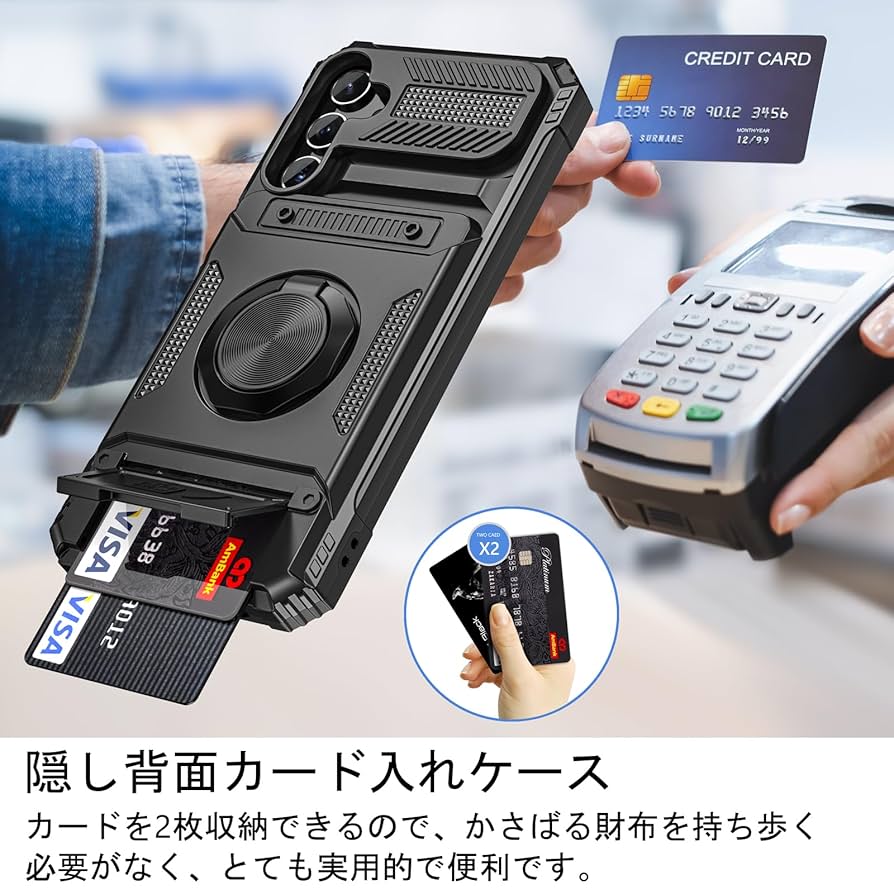 Amazon.co.jp: VOFOLEN for Galaxy A55 5G ケース カード収納（2